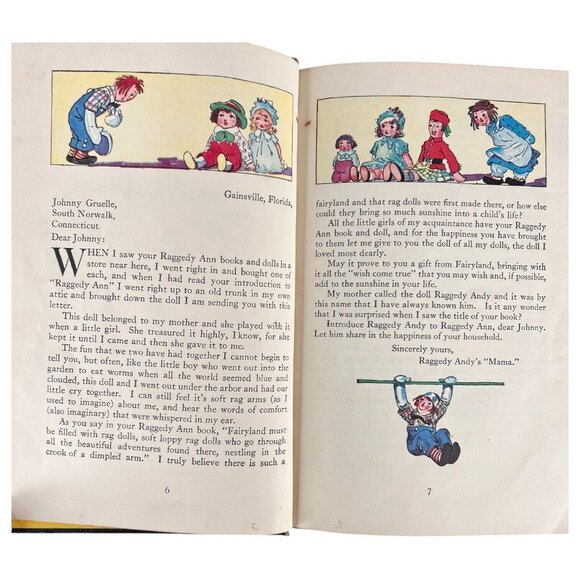 Raggedy Andy Stories by Johnny Gruelle 1948 Hardcover Childrens Illustrated Book - Picture 11 of 12